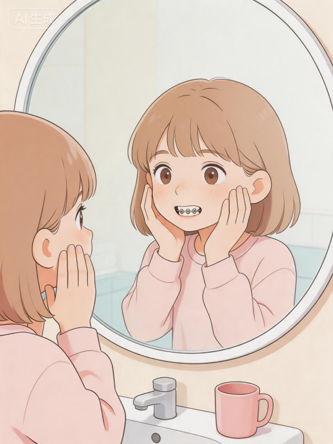 青少年正畸示意图